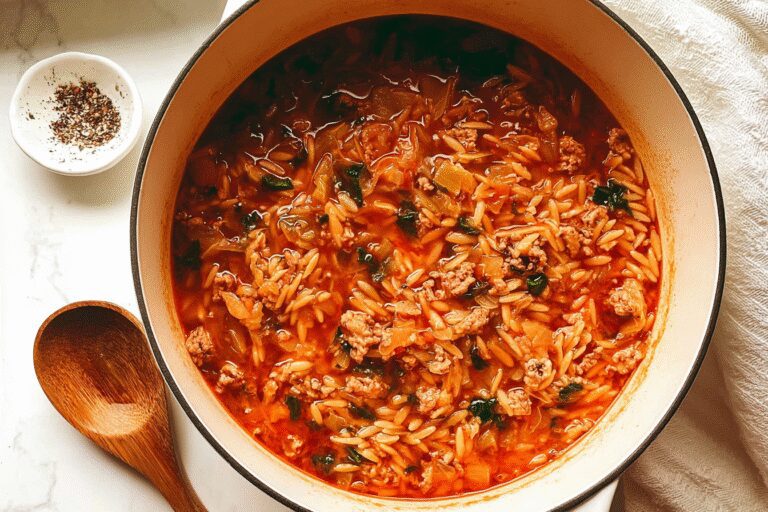 Cabbage Sausage Orzo Soup 38.Png