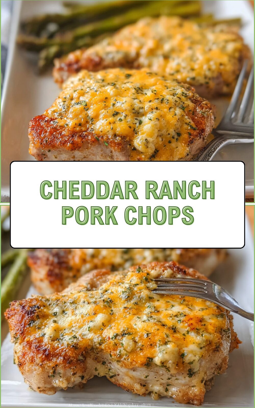 Cheddar Ranch Pork Chops