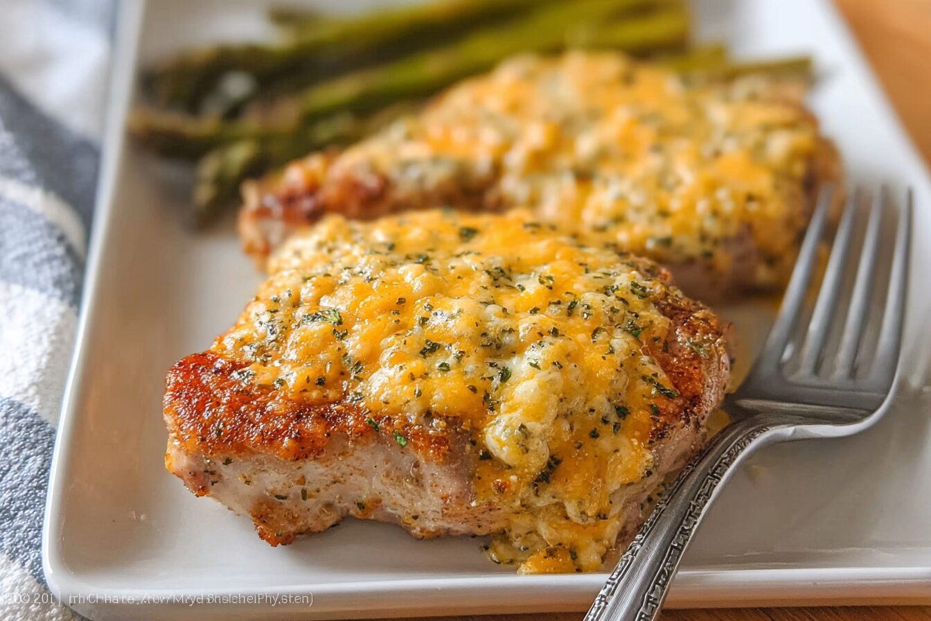Cheddar Ranch Pork Chops