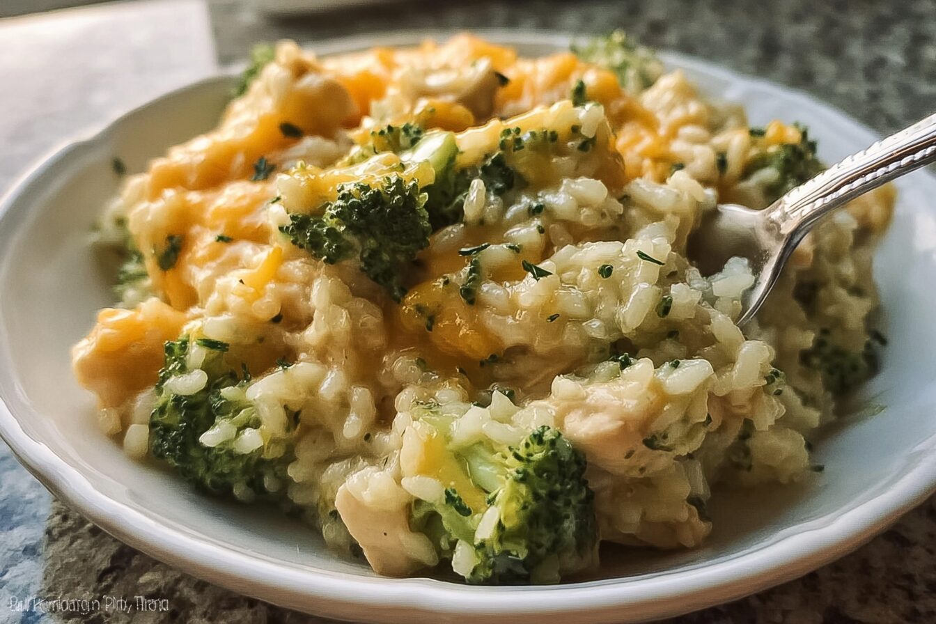 Cheesy Chicken Broccoli Rice