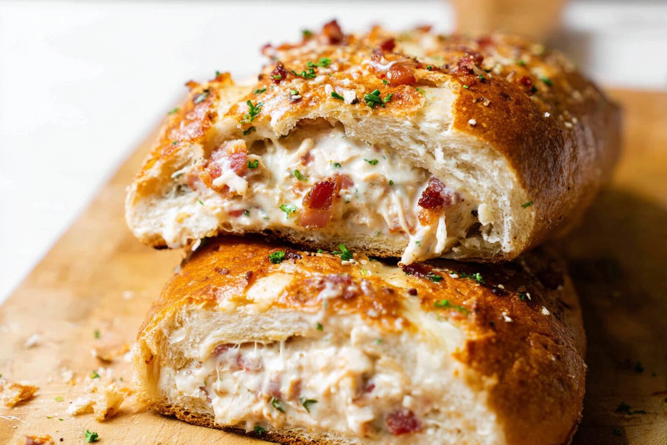 Chicken Bacon Ranch Stromboli