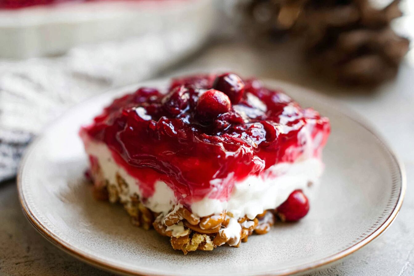 Cranberry Pretzel Salad