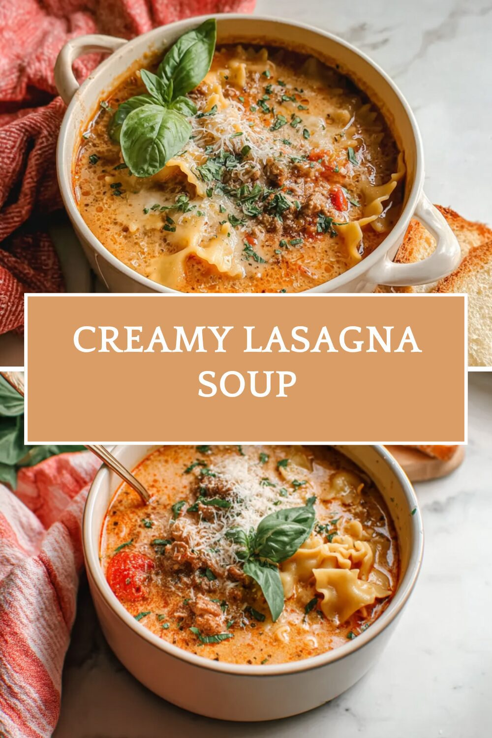 Creamy Lasagna Soup