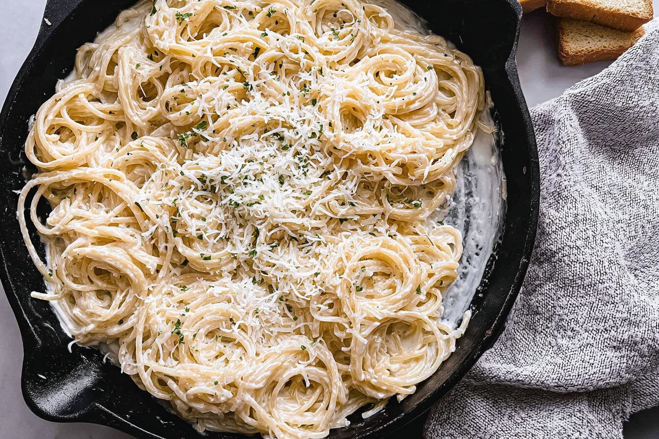 Creamy Parmesan Spaghetti