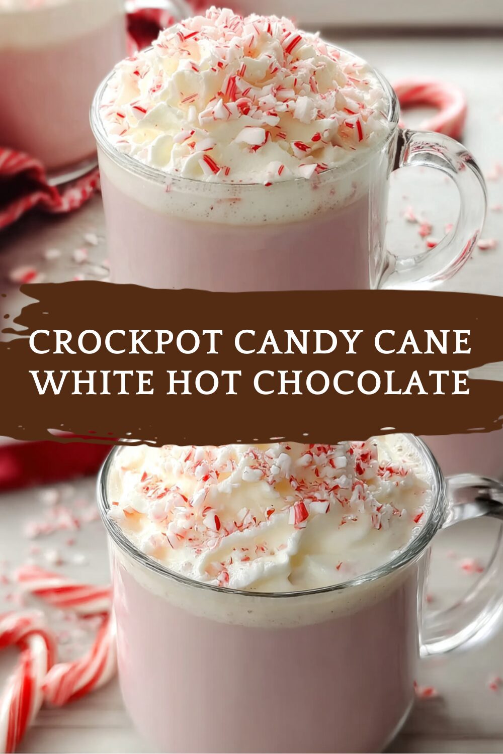 Crockpot Candy Cane White Hot Chocolate