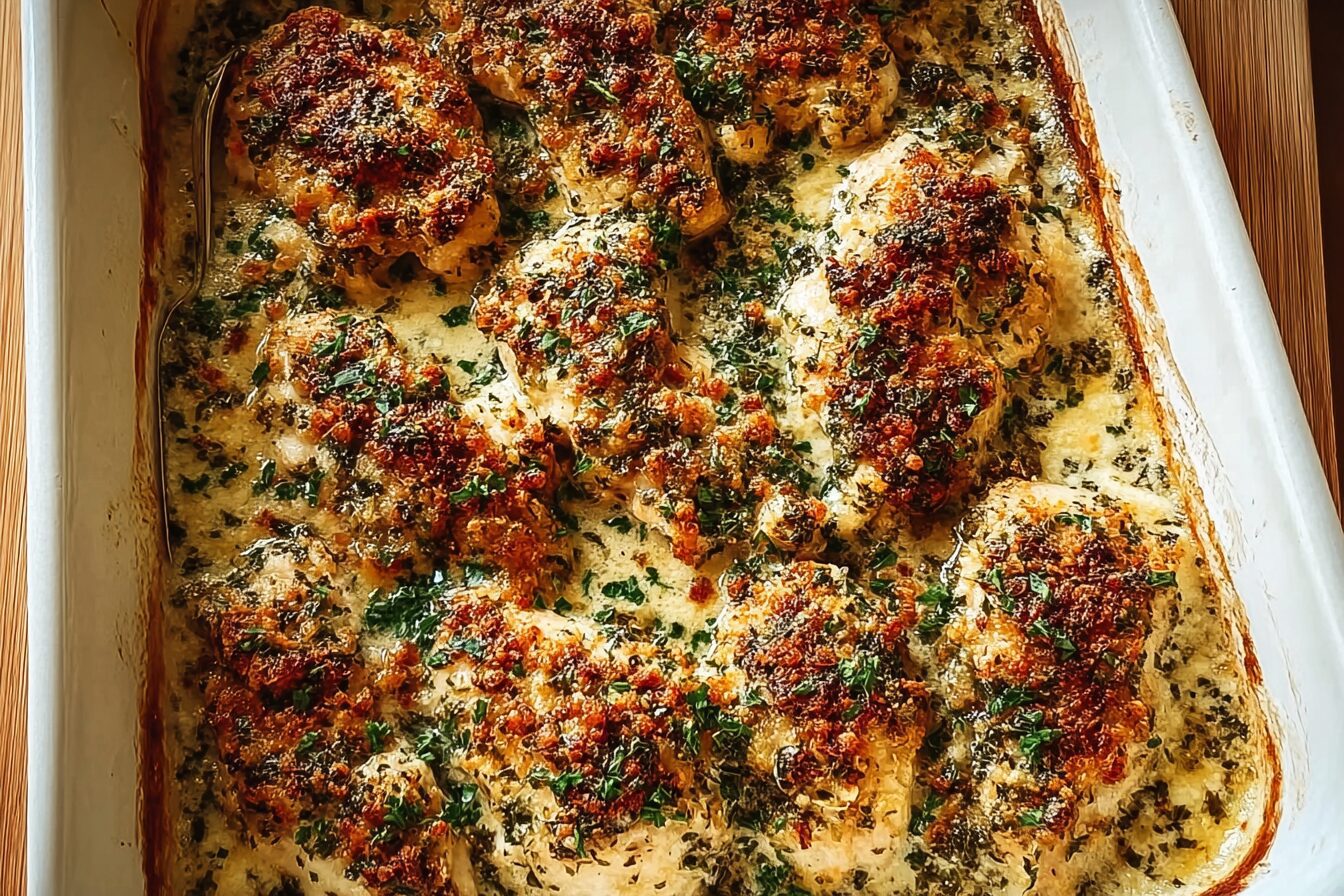 Garlic Parmesan Chicken Bake