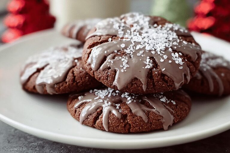 Glazed Chocolate Gingerbread Cookies 67.Png