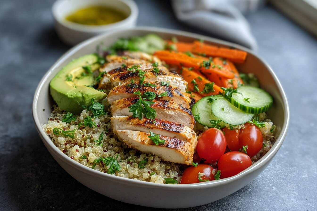 Grilled Chicken Quinoa Bowl