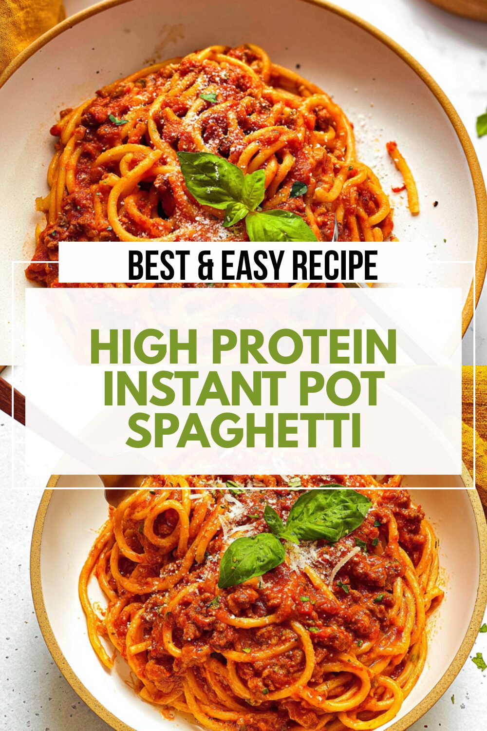 High Protein Instant Pot Spaghetti