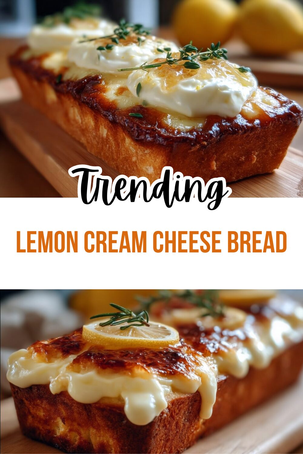 Lemon Cream Cheese Bread