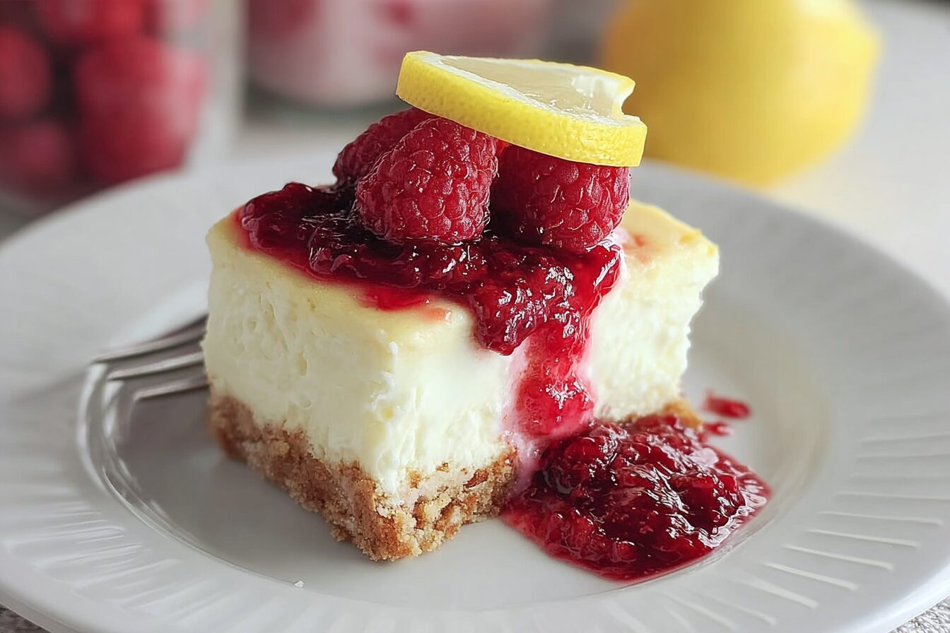 Lemon Raspberry Cheesecake