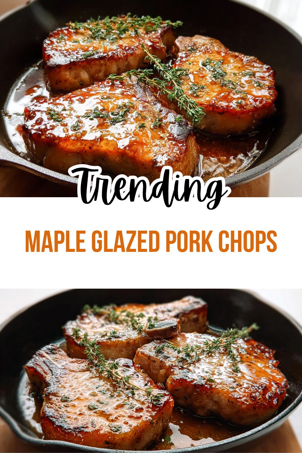 Maple Glazed Pork Chops