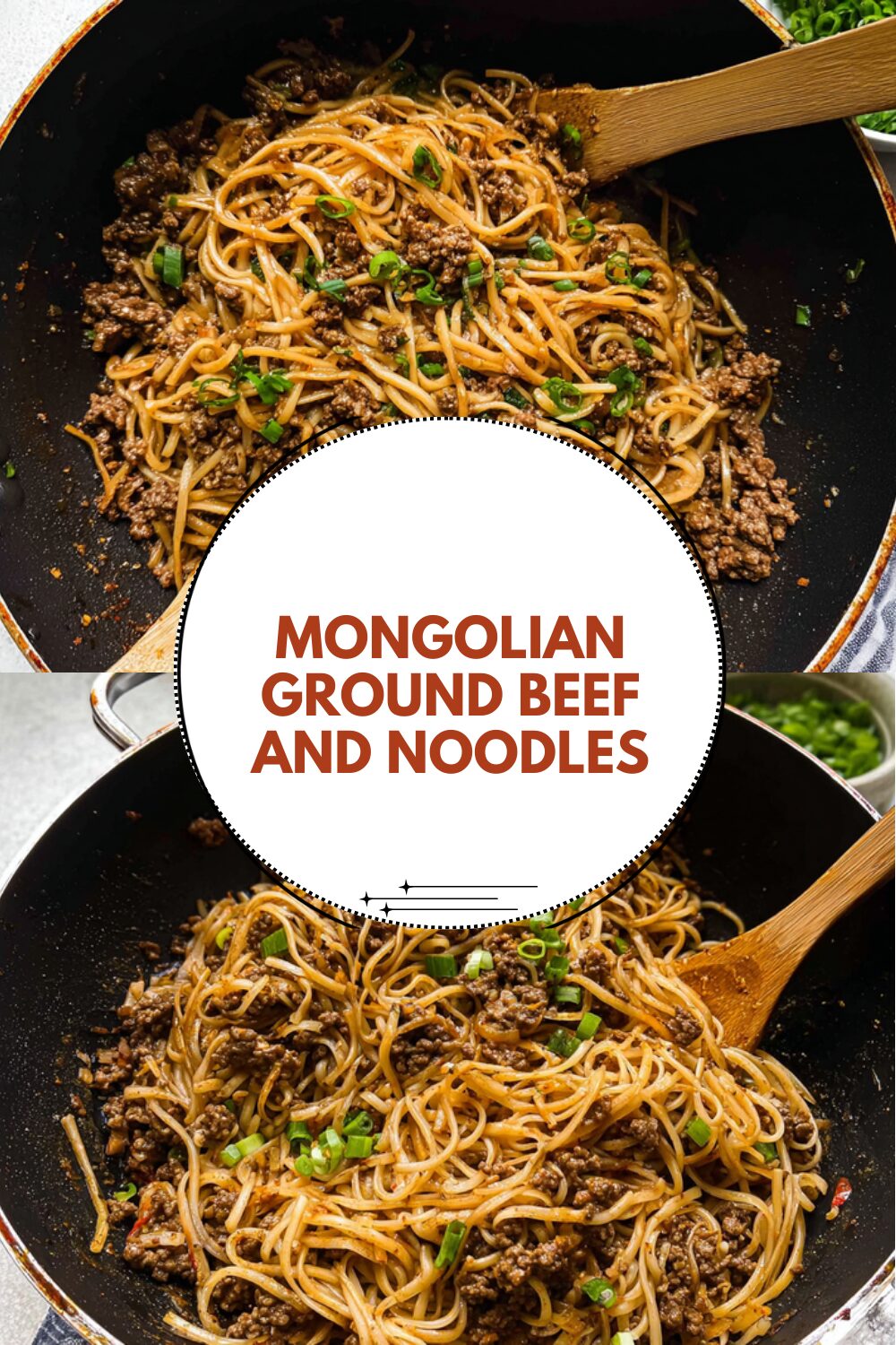 Mongolian Ground Beef And Noodles