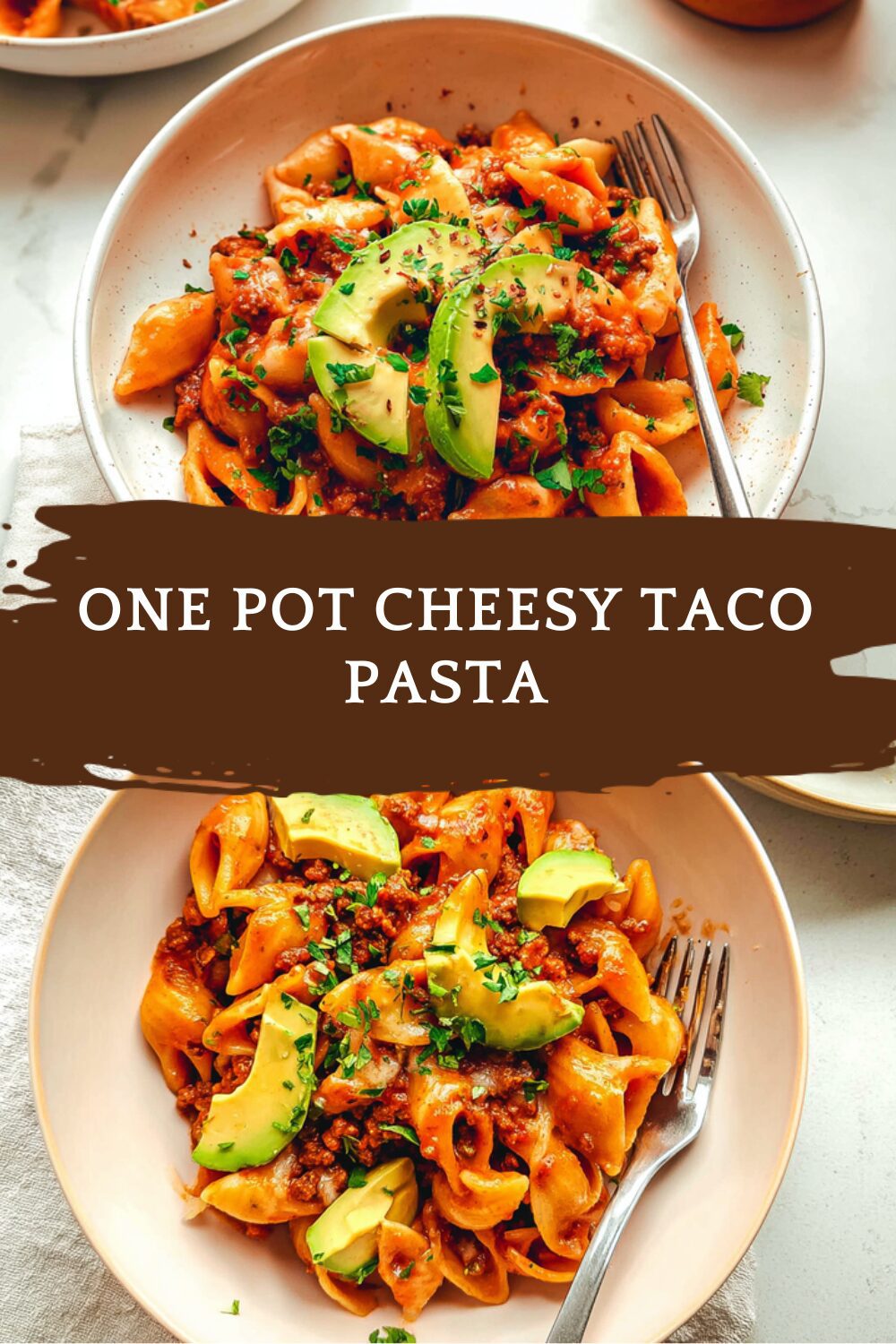 One Pot Cheesy Taco Pasta