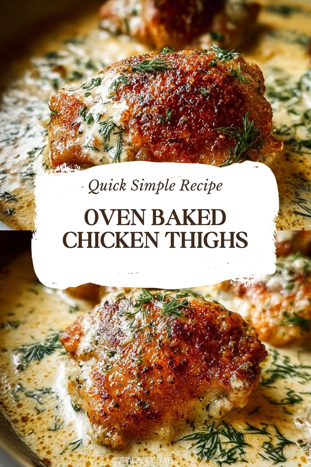 Oven Baked Chicken Thighs