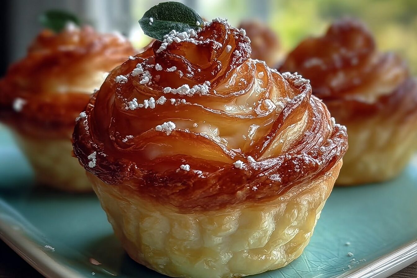 Peach Pie Cruffins