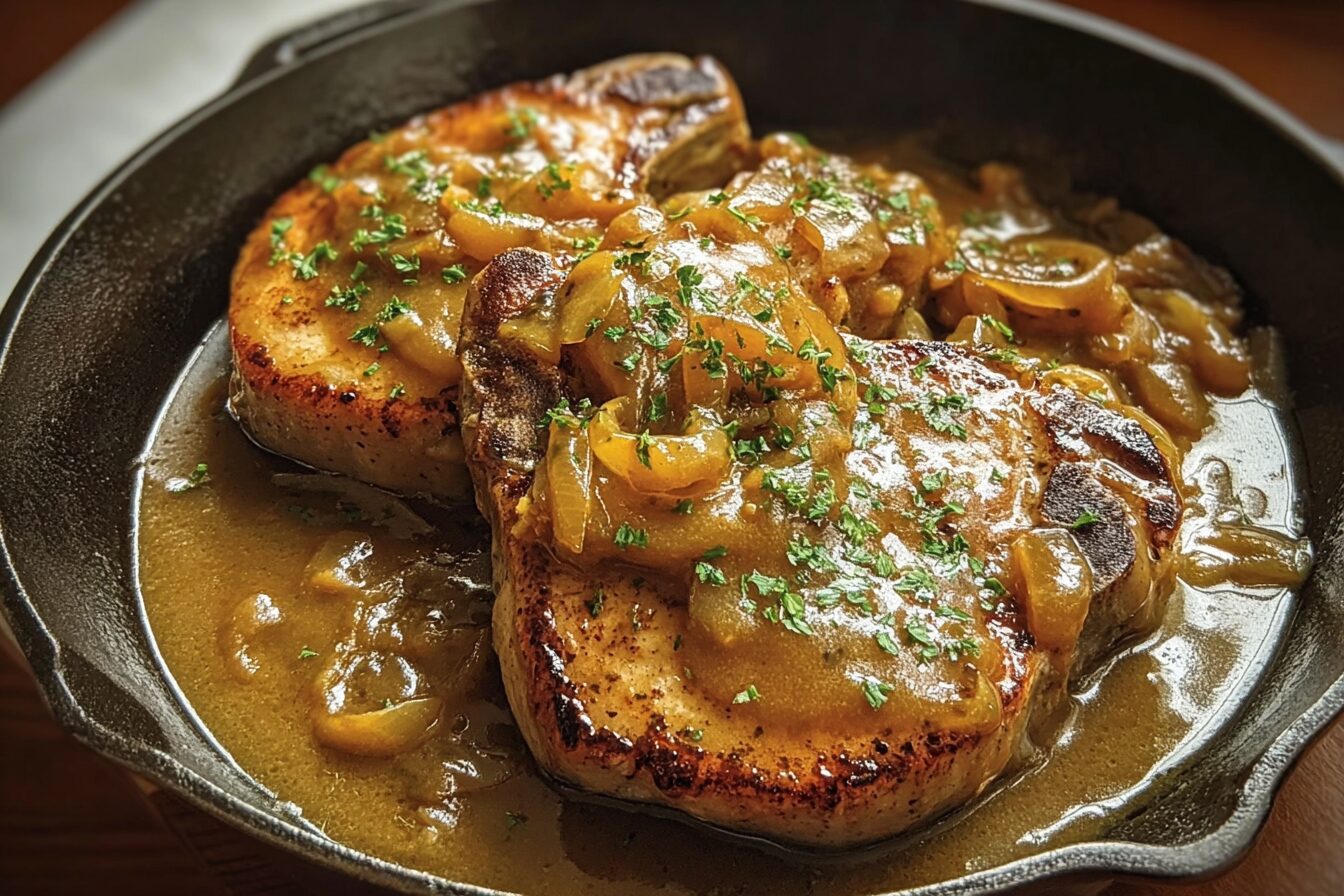 Pork Chops Onion Gravy
