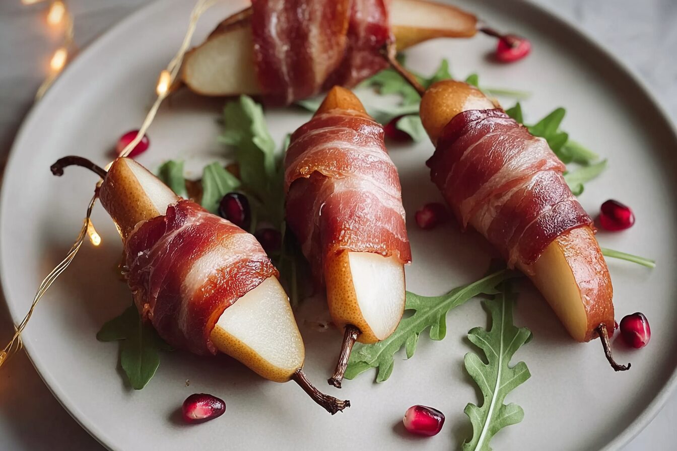 Prosciutto Wrapped Pears