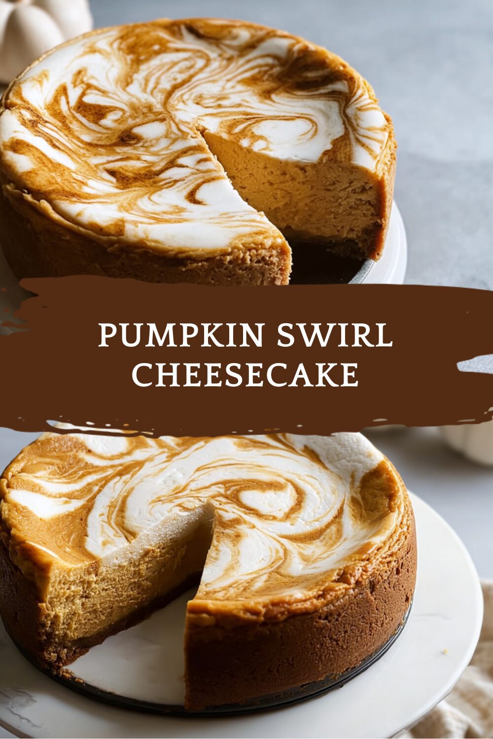 Pumpkin Swirl Cheesecake