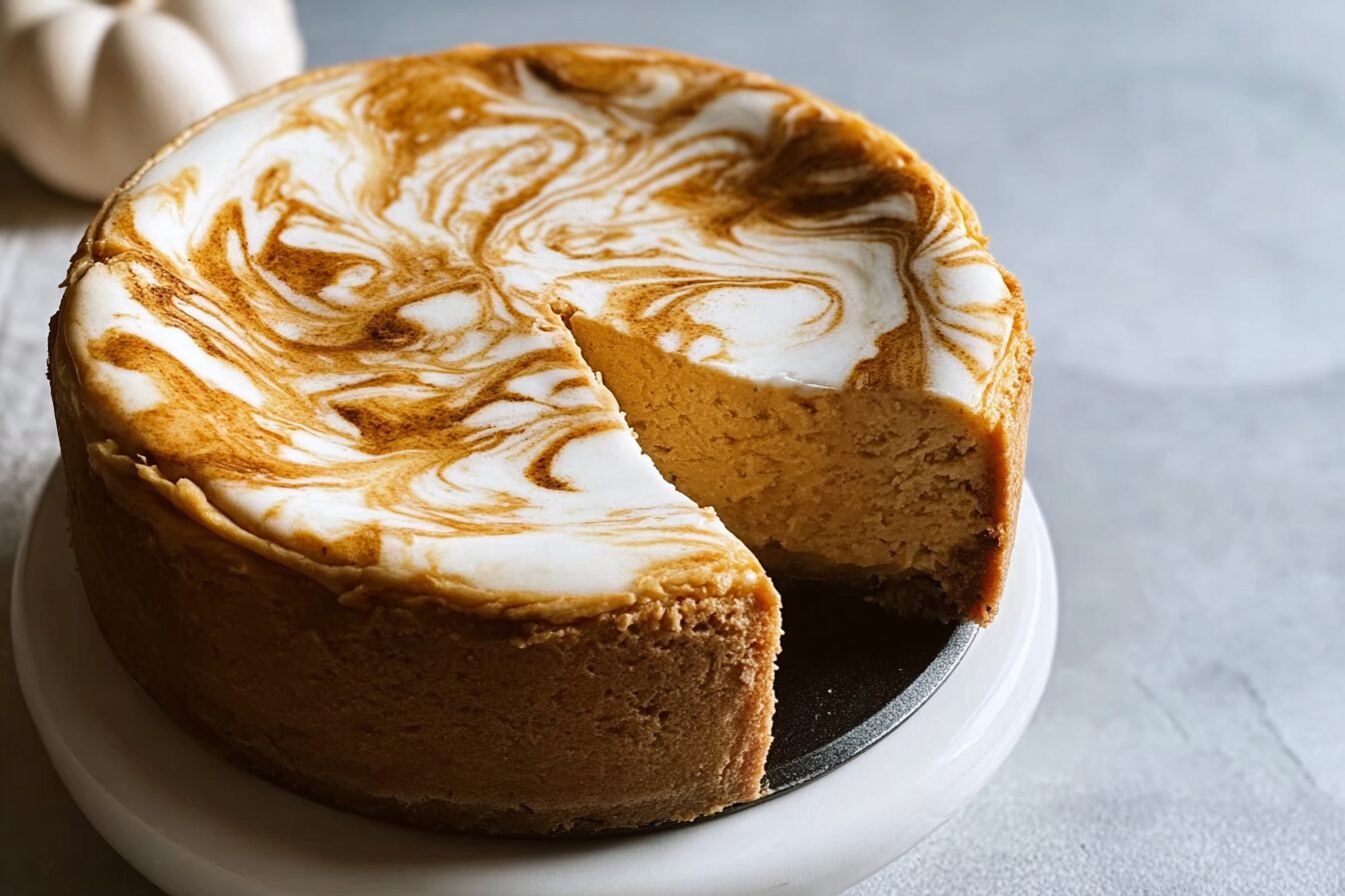 Pumpkin Swirl Cheesecake
