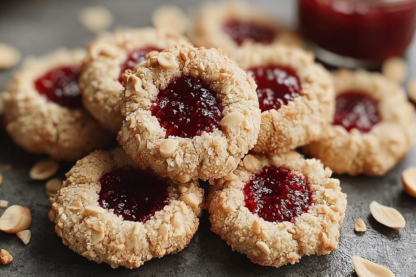 Raspberry And Hazelnut Thumbprint Cookies: Easy Swedish Recipe