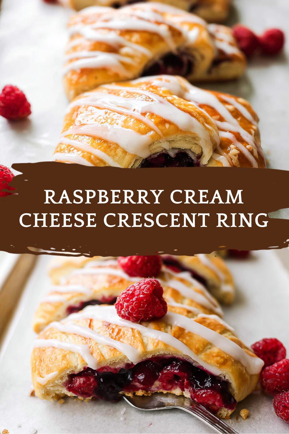 Raspberry Cream Cheese Crescent Ring