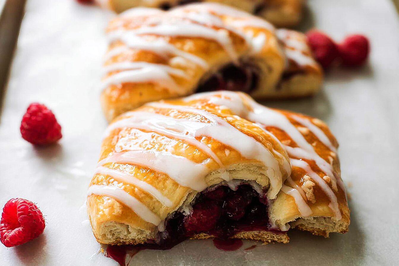 Raspberry Cream Cheese Crescent Ring