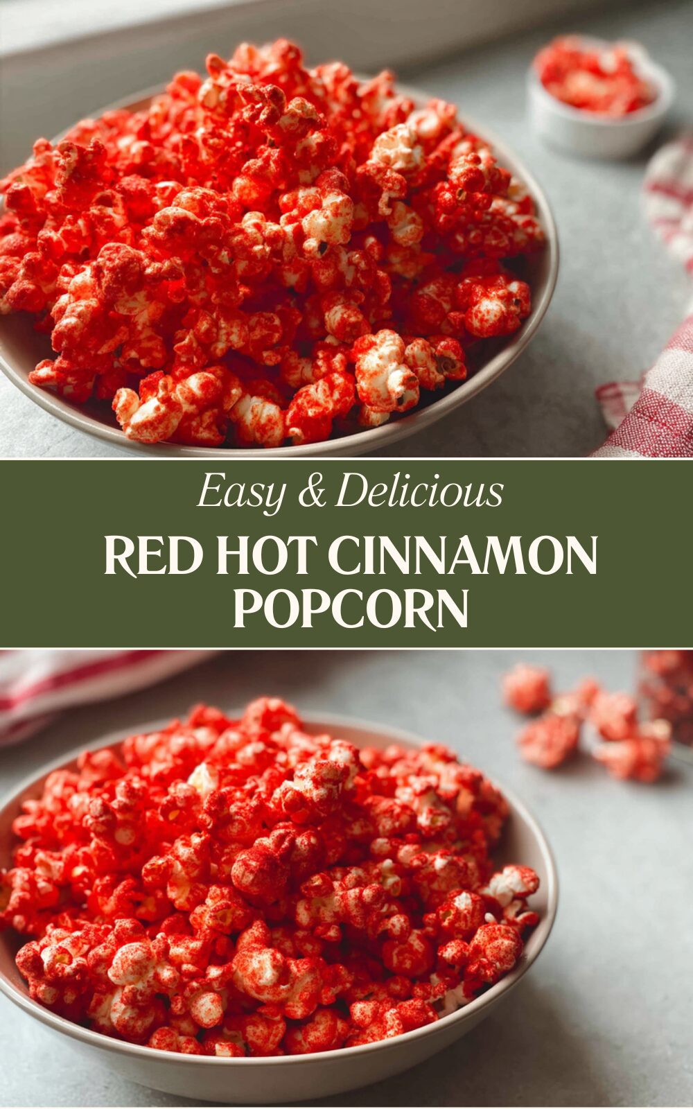 Red Hot Cinnamon Popcorn