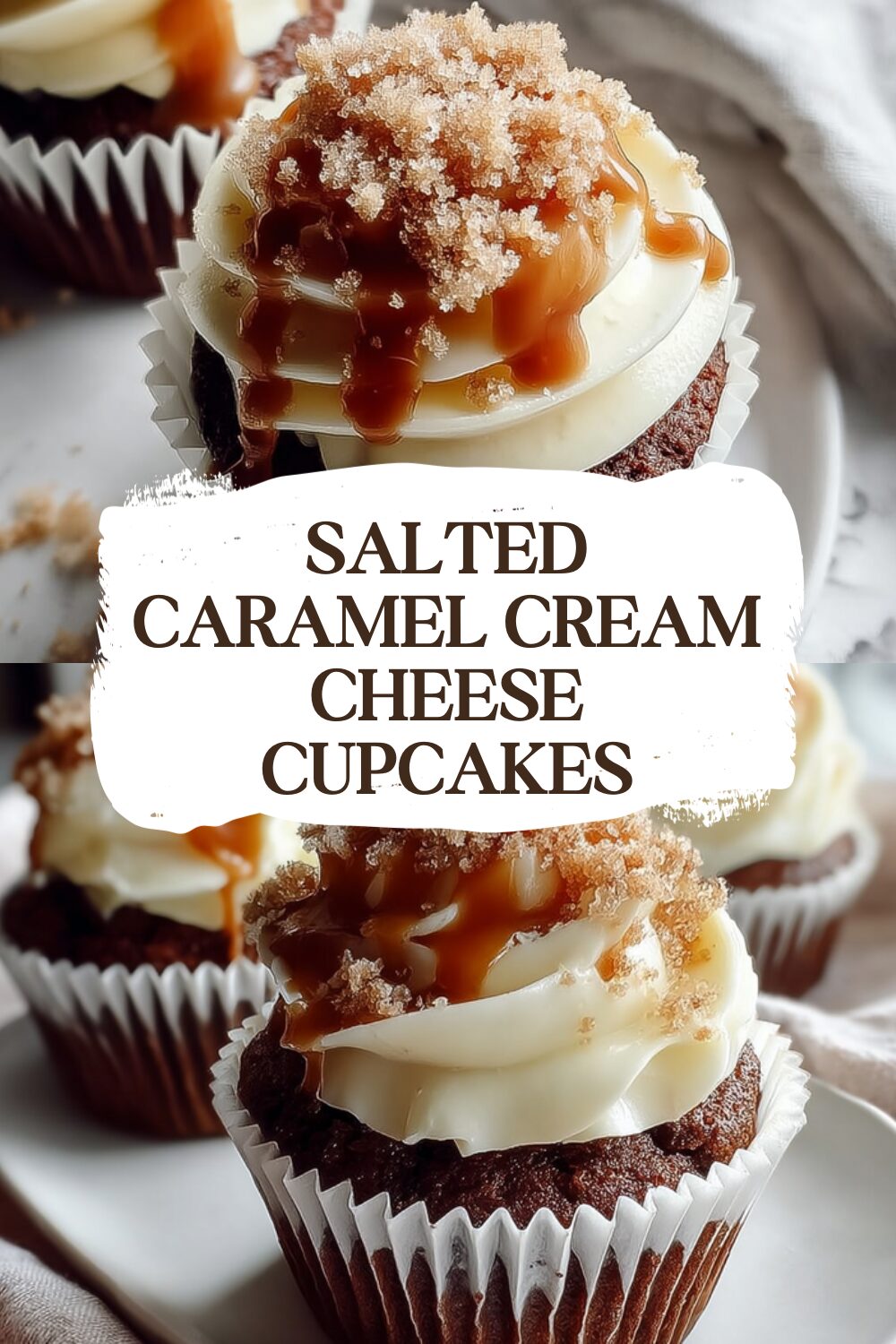 Salted Caramel Cream Cheese Cupcakes