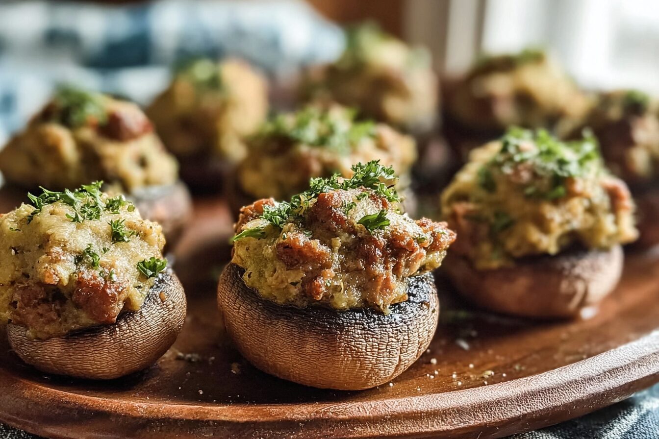 Sausage Stuffed Mushrooms
