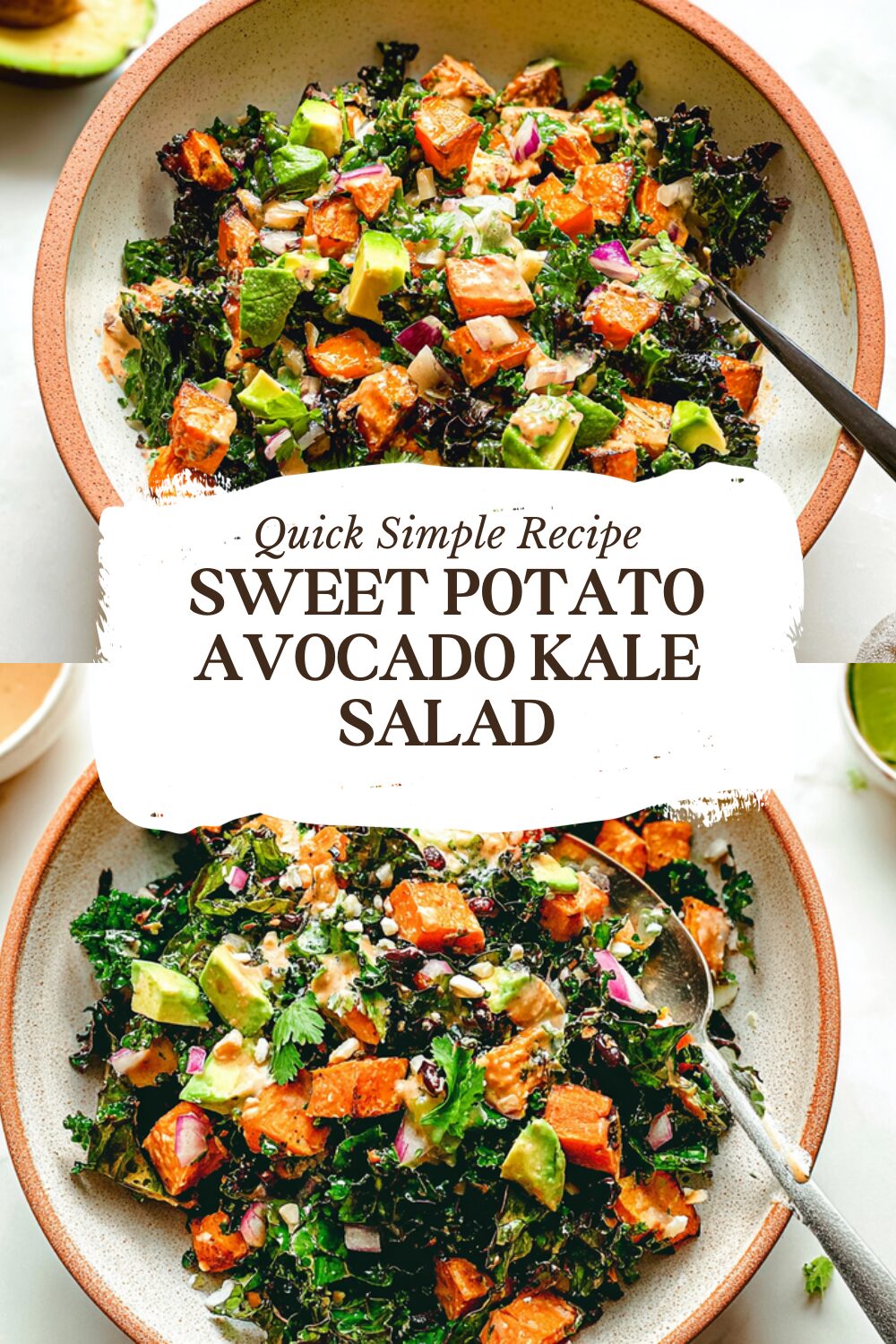Sweet Potato Avocado Kale Salad
