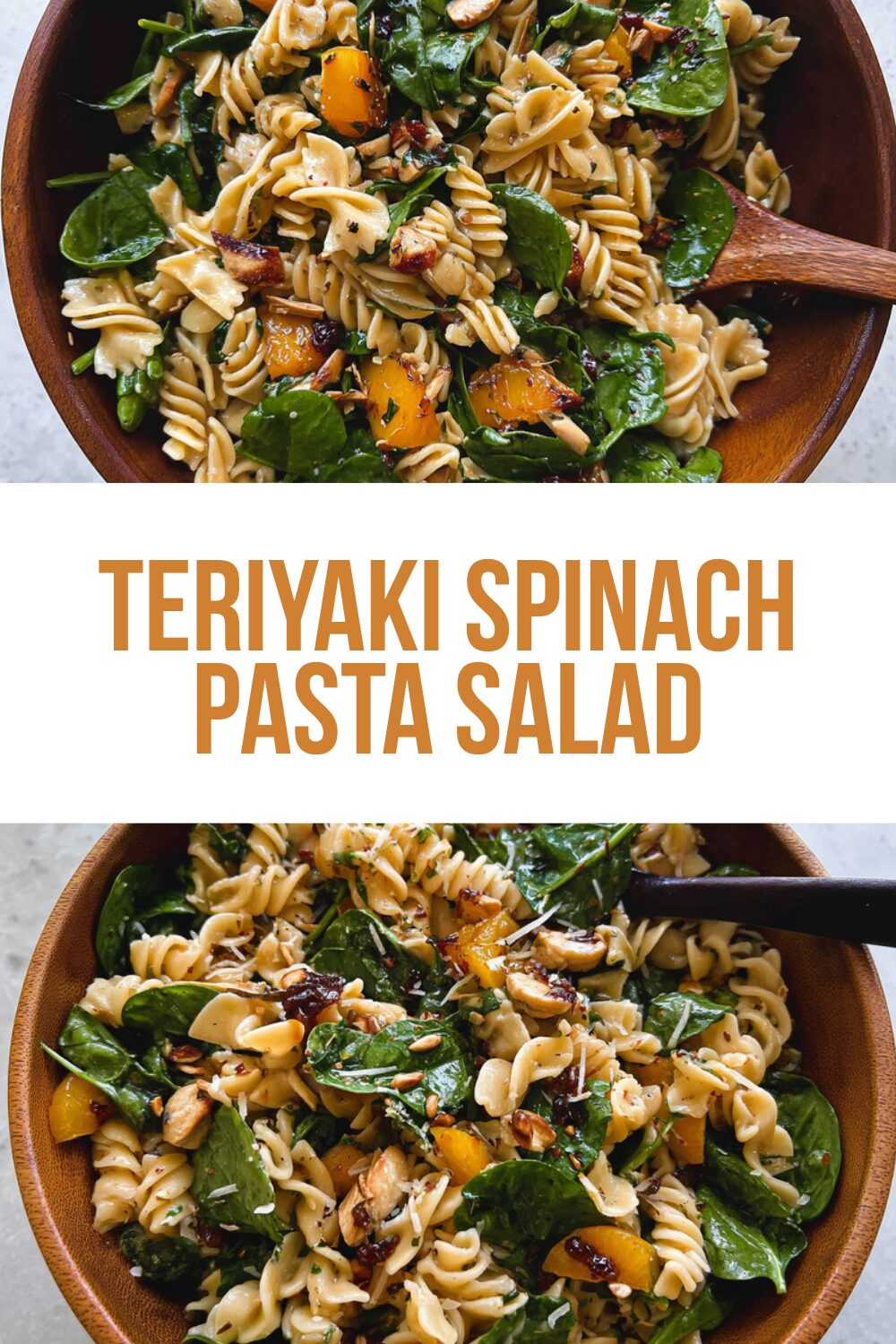 Teriyaki Spinach Pasta Salad