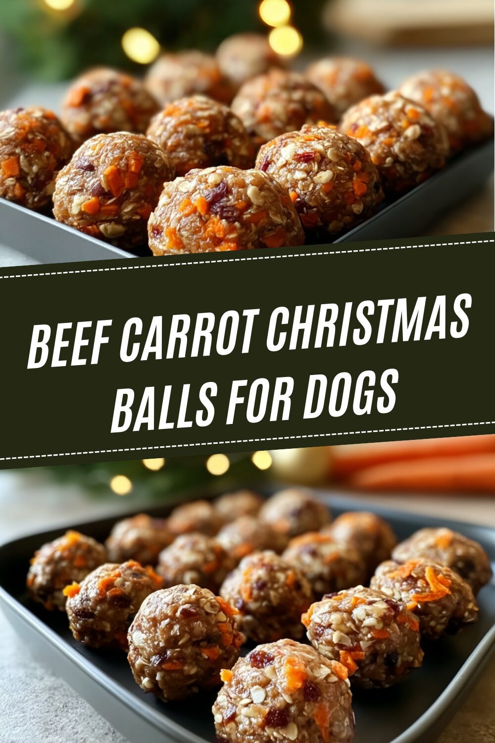 Beef Carrot Christmas Balls For Dogs