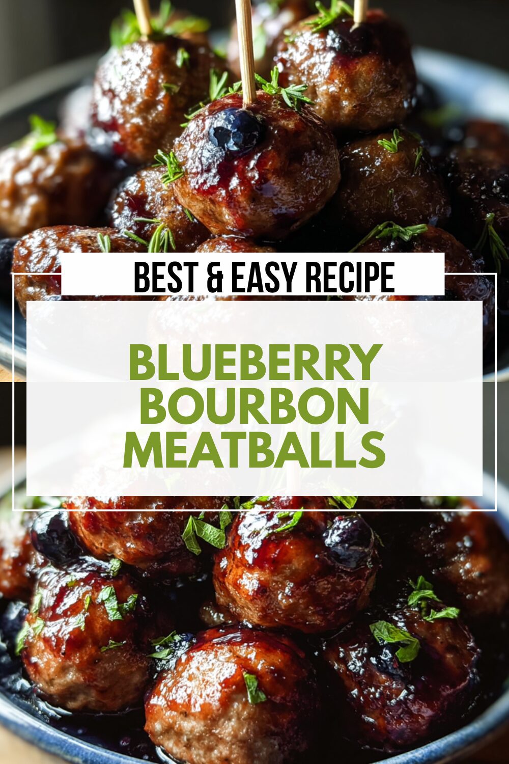 Blueberry Bourbon Meatballs