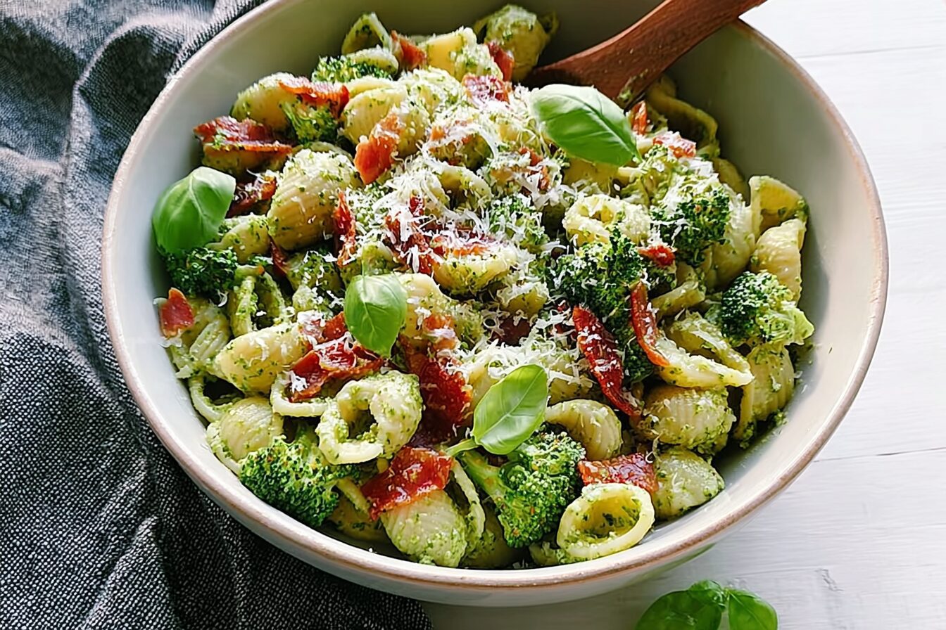 Broccoli Pesto Pasta Salad