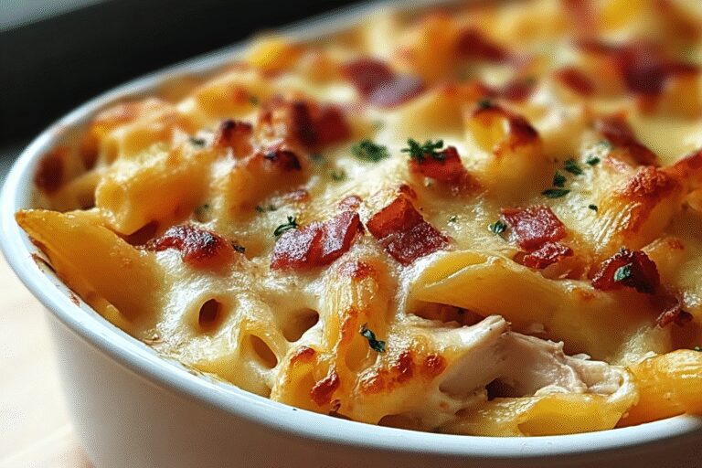 Cheesy Chicken And Bacon Pasta Bake 67.Png
