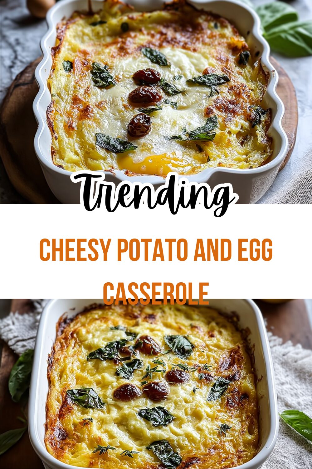 Cheesy Potato And Egg Casserole