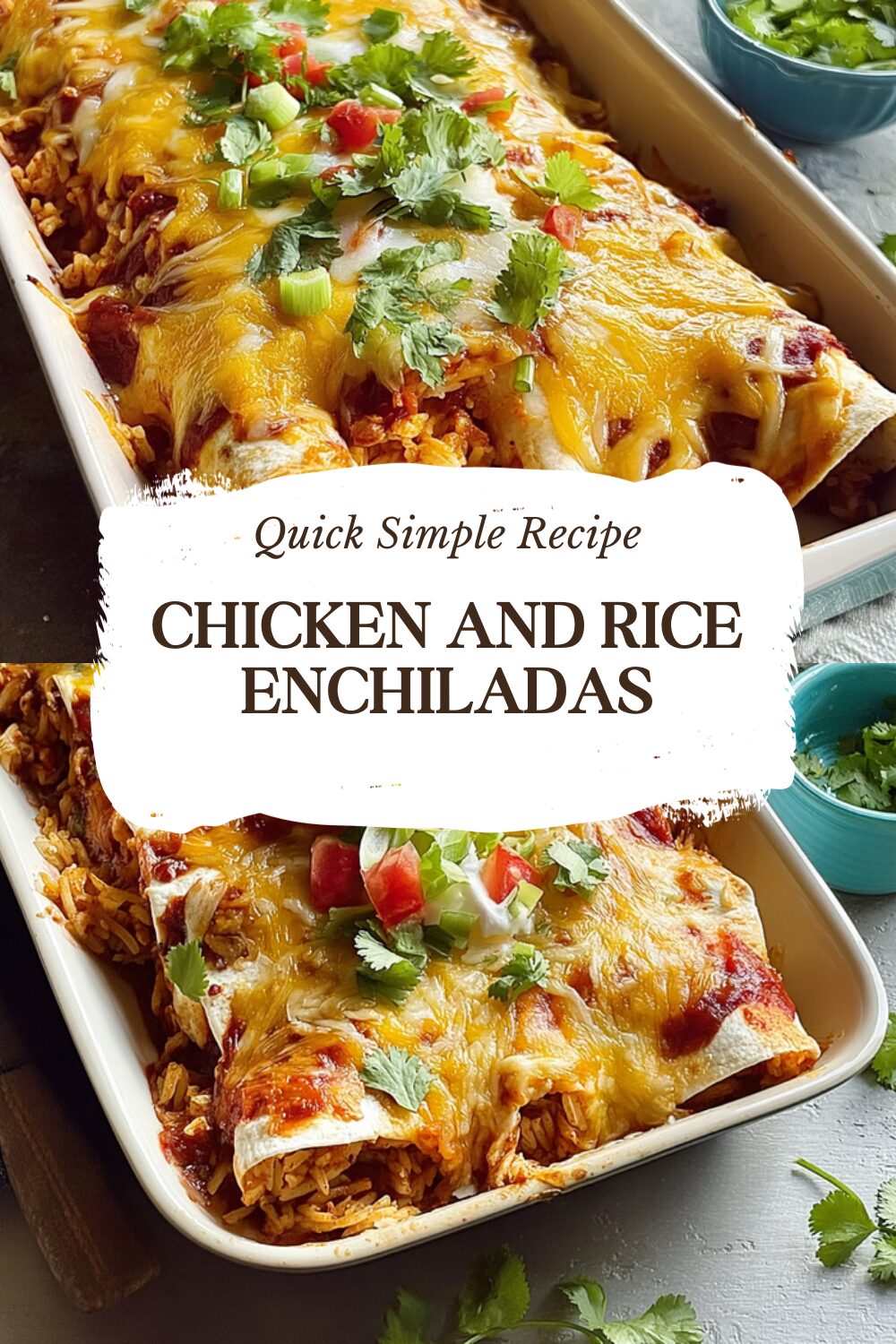 Chicken And Rice Enchiladas