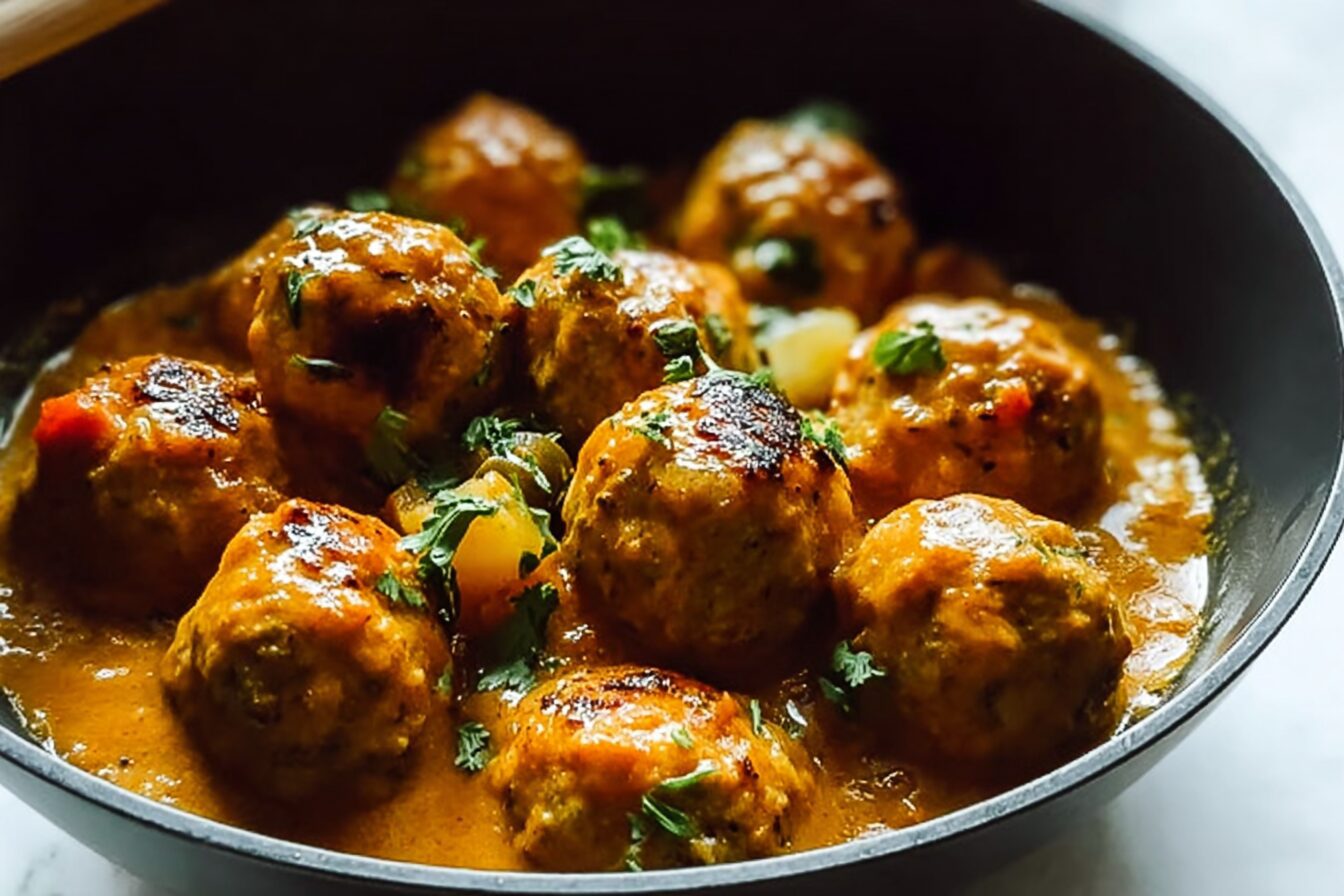 Coconut Curry Chicken Meatballs