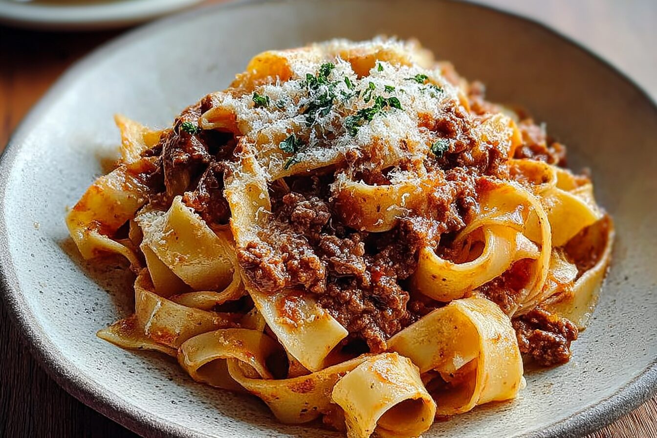 Creamy Calabrian Chili Pappardelle