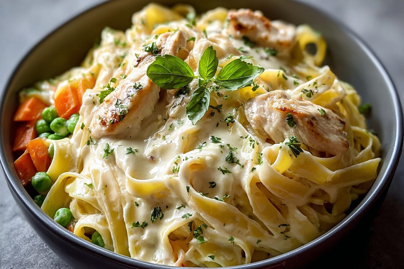 Creamy Chicken Fettuccine Alfredo