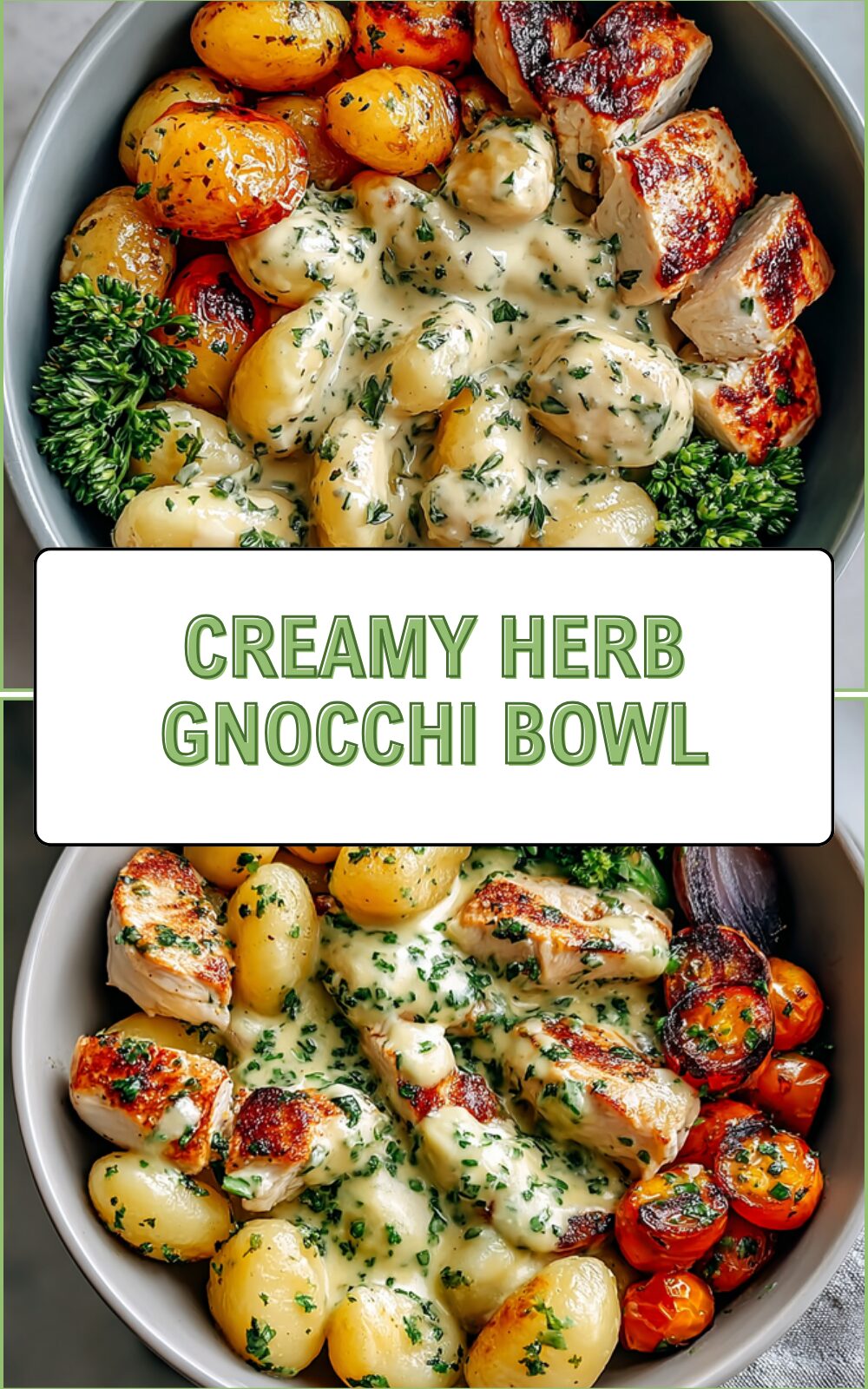 Creamy Herb Gnocchi Bowl