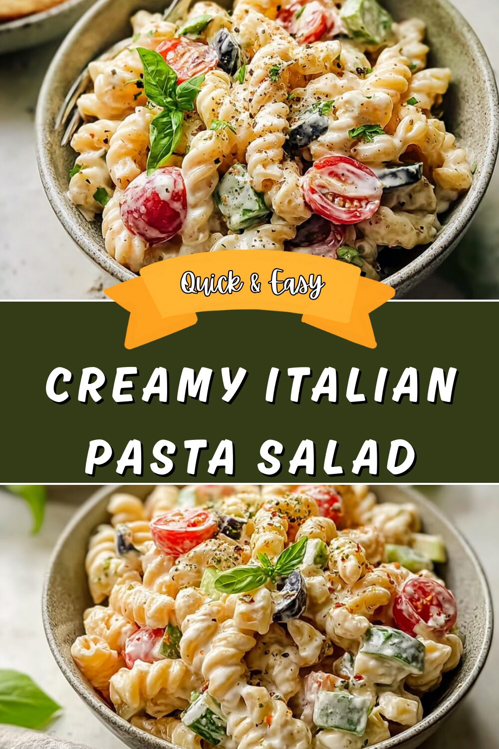Creamy Italian Pasta Salad