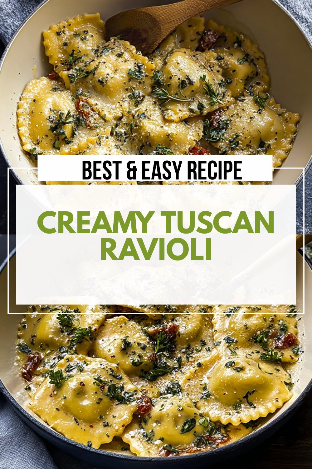 Creamy Tuscan Ravioli