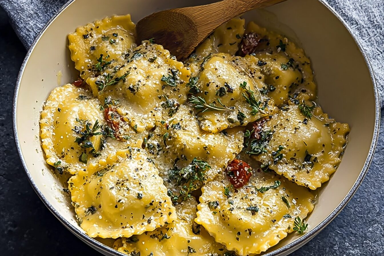 Creamy Tuscan Ravioli