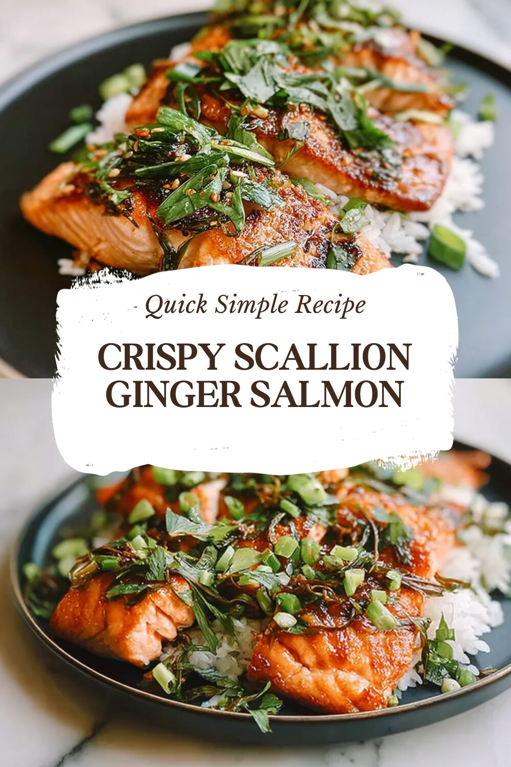 Crispy Scallion Ginger Salmon