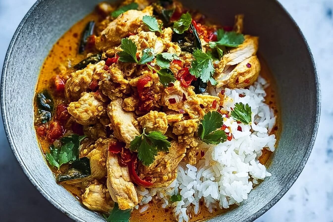 Curried Coconut Chicken And Rice Recipe With Fragrant Flavor