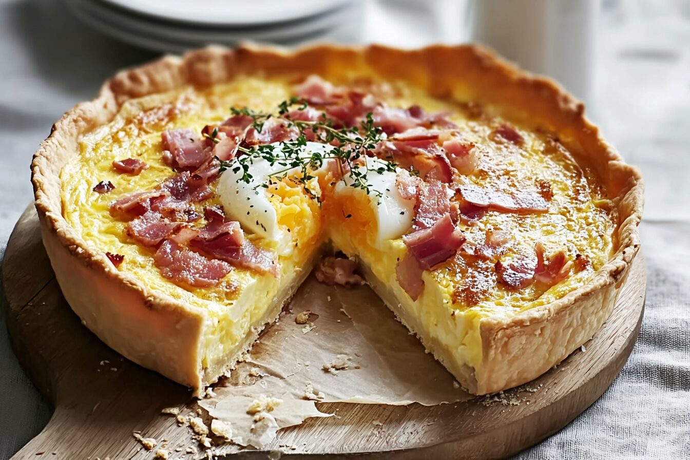 Egg And Bacon Picnic Pie