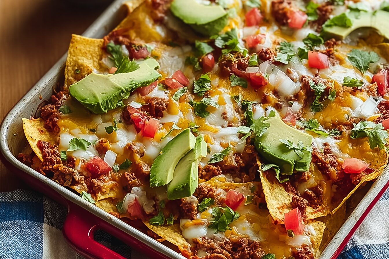 Family Nachos Tray Bake