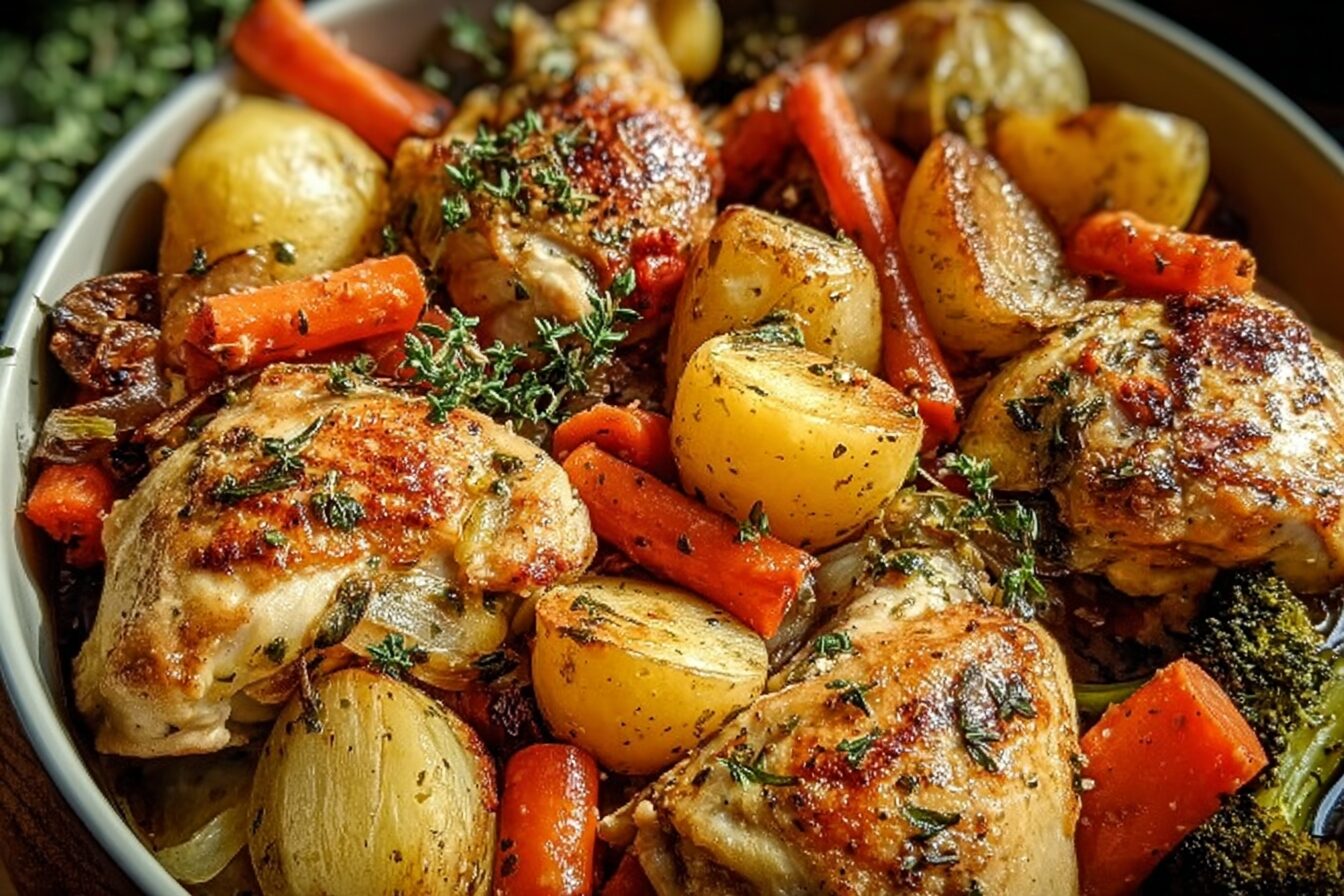 Garlic Chicken And Vegetables